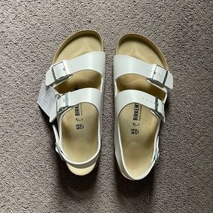 Birkenstock Milano Size 45 White